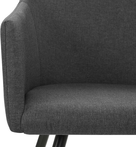Cream Dining Chairs Set of 2, Fabric Polyester Metal Room Furniture Table Kitchen Modern in Saudi Arabia