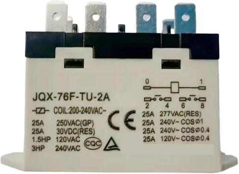 Power Relay JQX-76F-TU-2A 220VAC 380-400VAC 25A RGF2OU700 RGF2OU900 6PIN JQX76FTU2A 6 feet 2 Sets of Normally(24DC,JQX-76F-TU-2A 6PIN) in Saudi Arabia