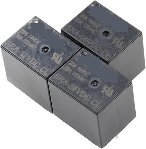 100PCS 5V 12V 24V 20A DC RELAY SRA-05VDC-AL SRA-12VDC-CL SRA-24VDC-CL 4PIN 5PIN TYPE في ترحيل السيارات الأسود (SRA-05VDC-CL 5PIN) in Saudi Arabia