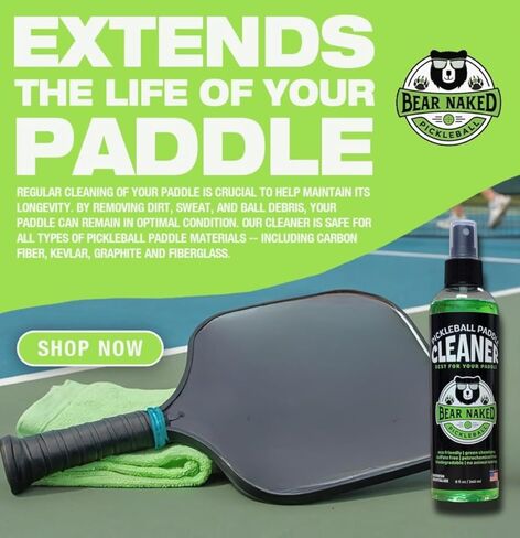 Pickleball Paddle Cleaner - صنع في الولايات المتحدة | حل تنظيف قوي | يعزز أدائك | يعزز طول طول مجدافك | 8 أوقية in Kuwait