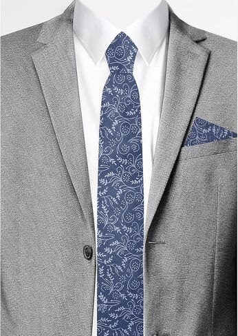 Jacob Alexander Matching Men's Floral Neck Tie and Hanky in Saudi Arabia