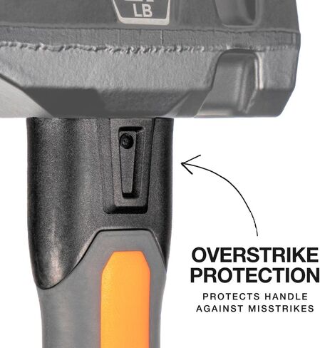 أدوات Klein H80602 Sledgehammer ، 2-1/2 رطل مطرقة الحدادة مع مقبض الألياف الزجاجية ووجه إسفين ، تصميم مقاوم للصدمات للضرب والهدم ، ويشمل حبل الحبل in Kuwait
