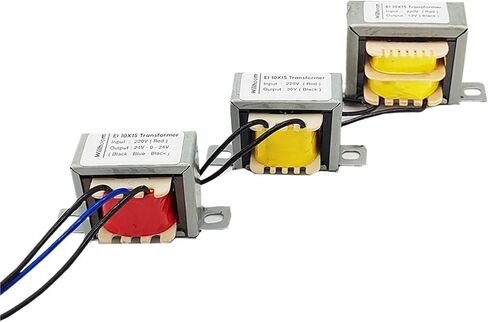 1W محول الطاقة 8x15 الإخراج المزدوج 3Wires AC6V 9V 12V-0-12V SENE 15V 24V 36V 48V إدخال الأسلاك النحاسية AC220V 110V 380V (110V Dual Out 3Wires ، 18V) in Kuwait