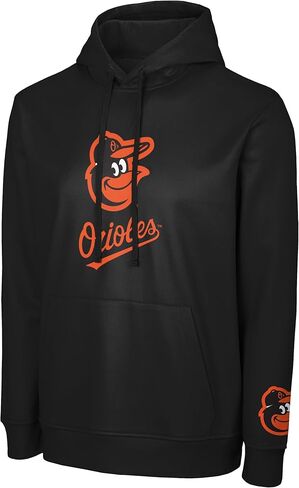 FOCO MLB Men's Official Primary Logo Wordmark Performance Pullover Hoodie Sweatshirt in Saudi Arabia