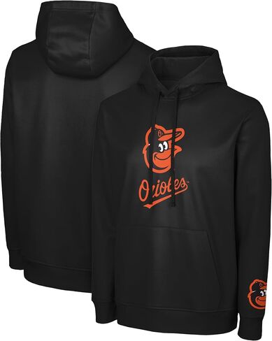 FOCO MLB Men's Official Primary Logo Wordmark Performance Pullover Hoodie Sweatshirt in Saudi Arabia