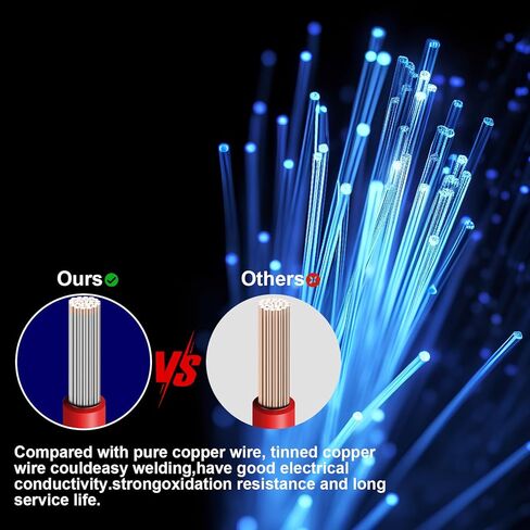 18 Gauge/18 AWG Copper Clad Aluminum 2 Conductor Red Black Electrical Wire 100FT, Flexible PVC Insulated Low Voltage 12V/24V DC Cable for Automotive, Speaker, Subwoofer, LED Strips, RC Car in Saudi Arabia