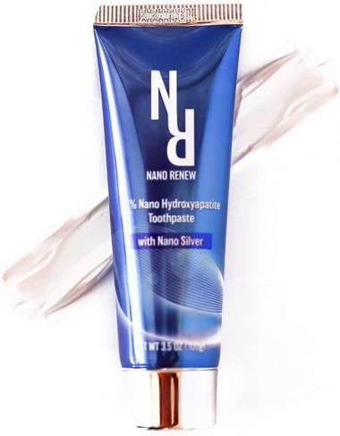 10% Nano Hydroxyapatite Toothpaste (Fluoride Free), with Nano Silver, Natural, Remineralizing, Whitening, Sensitive Teeth, SLS Free, Xylitol Nano-Hydroxyapatite Toothpaste for All Ages, 3.5 oz in Saudi Arabia