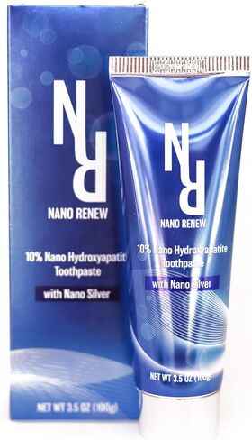 10% Nano Hydroxyapatite Toothpaste (Fluoride Free), with Nano Silver, Natural, Remineralizing, Whitening, Sensitive Teeth, SLS Free, Xylitol Nano-Hydroxyapatite Toothpaste for All Ages, 3.5 oz in Saudi Arabia