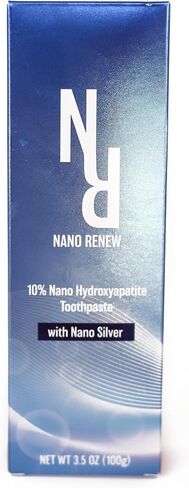10% Nano Hydroxyapatite Toothpaste (Fluoride Free), with Nano Silver, Natural, Remineralizing, Whitening, Sensitive Teeth, SLS Free, Xylitol Nano-Hydroxyapatite Toothpaste for All Ages, 3.5 oz in Saudi Arabia