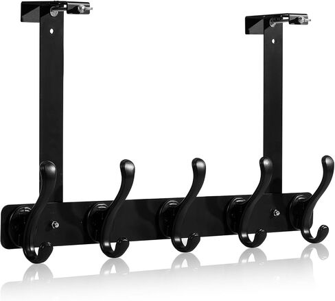 Bersite Innovative Auto-Locking Door Thickness Coat Hook, Rust-Resistant, Scratch-Proof Multi-Functional Hanger with Sea Eagle Design (White) in Saudi Arabia