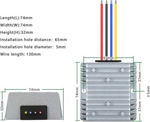 DC-DC محول الطاقة المعزول 96V72V60V48V36V24V12V إلى 5V10A15V15A5V20A (15A ، 108V120V (75-150V) _5V) in Kuwait