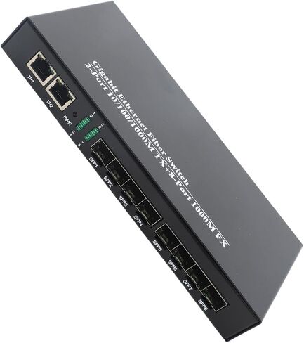XXSSFP8F2G Gigabit Ethernet Fiber Switch 1 25G Transceiver DC 5V 3A 10 100 1000Mbs Ethernet Fiber SwitchEthernet Fiber TransceiverGigabit Fiber TransceiverNetworking in Saudi Arabia