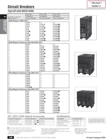 Q2100HH 100-AMP مزدوج القطب 65KA نوع قاطع الدائرة HQP in Saudi Arabia
