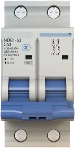 NDB1-63C MCB 6A 16A 25A 32A 63A قاطع الدائرة المصغرة 1P 2P 3P 4P (1P ، 20A) in Kuwait