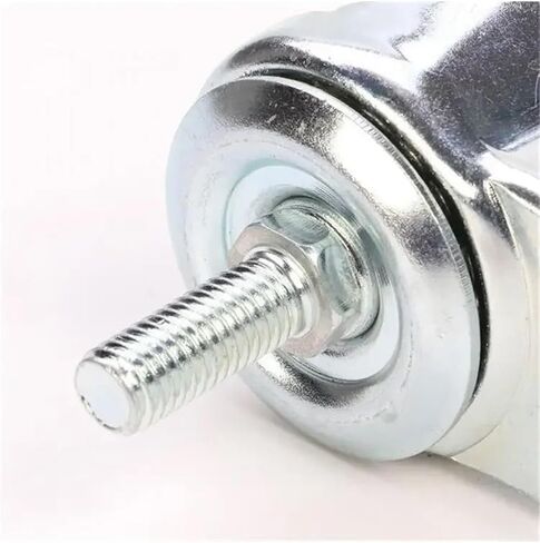 4Pcs 2.5 Inch Caster M8/M10/M12 Wear-Resistant Truck Sliding Screw Rubber Universal Wheel Furniture(M12-25mm) in Saudi Arabia