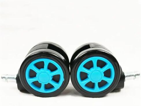 60mm Furniture Office Chair Caster Large Color Casters Car Wheel Style 5Pcs(Light Blue) in Saudi Arabia