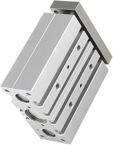 1pcs TCM Series Guided Cylinder 12/16/20/25/32/40/50/63mm Bore Three Axes Three Rods 5-400mm Stroke with Magnet Pneumatic Cylinders(350mm Stroke,63mm Bore) in Saudi Arabia