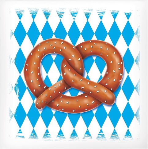 Beistle 50 Pack Oktoberfest Pretzel Bags, 6" x 5.75"- Bavarian Themed Party Supplies, German Beer Festival Treat Bags, Biergarten Snack Holders in Saudi Arabia