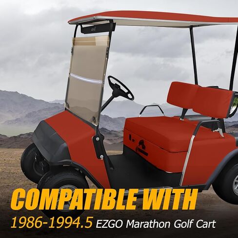 KUAFU Clear Golf Cart Windshield Compatible with 1986-1994.5 EZGO Marathon Fold Down Windshield in Saudi Arabia