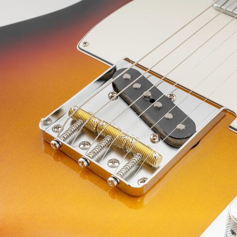 MusicLily Ultra Full Solid Brass Resked Threadled Trallergle Saddles for Fender Tele Style Electric Guitar ، مسامير النيكل (مجموعة من 3) in Kuwait