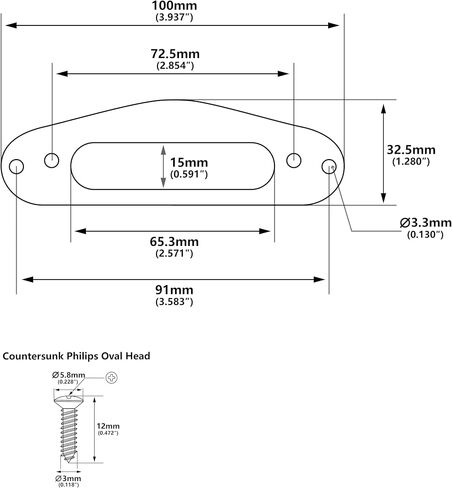Banworks Single Coil Pickup Tover Ring Ring Tele Neck Pickup Fray in Kuwait