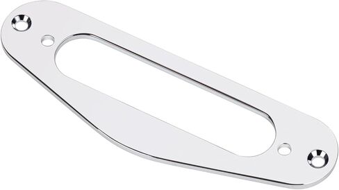 Banworks Single Coil Pickup Cover Mounting Ring Tele Neck Pickup Frame Metal Pickup Cover Plate Ring JT/SYQG-10 Chrome in Kuwait