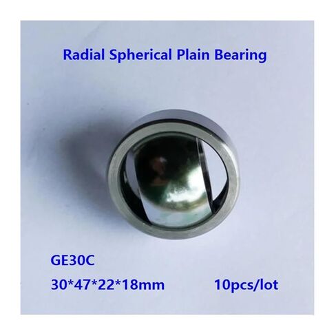 10pcs/lot ge30c ge30uk 30mm 30 × 47 × 22 × 18mm عمود شعاعي محمل كروي محمل مع تصاعد ذاتي 30 * 47 * 22 * ​​18 ملم in Saudi Arabia