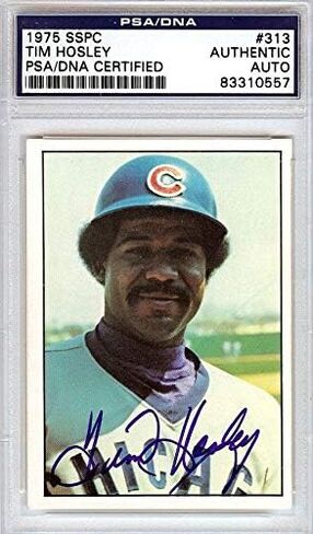 Tim Hosley Autographed 1975 SSPC Card #313 Chicago Cubs PSA/DNA #83310557 - MLB Autographed Baseball Cards in Saudi Arabia
