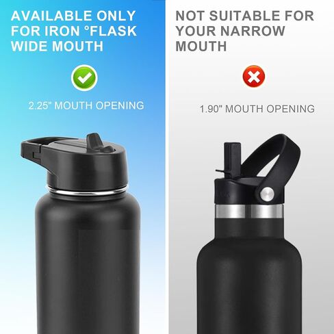 4 Pcs Gasket Replacement for IRON °FLASK Wide Mouth Camping & Hiking Hydration Flask Straw 32/40/64oz, Silicone Sealing Ring Gaskets Leak-Proof for Iron °Flask Carabiner Straw Lid BPA Free in Saudi Arabia