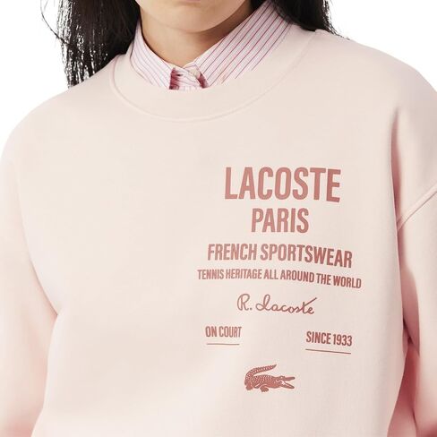 Lacoste Women's Heritage Crew Neck Sweatshirt in Saudi Arabia