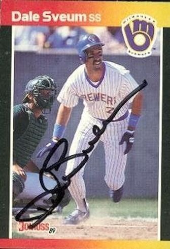 بطاقة بيسبول موقعة Dale Sveum (Milwaukee Brewers) 1989 Donruss #146 - بطاقات البيسبول الموقعة in Saudi Arabia