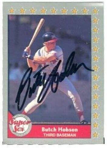 Butch Hobson autographed Baseball Card (Winter Haven Super Sox) 1990 Pacific Senior League #32 - Baseball Slabbed Autographed Cards in Saudi Arabia