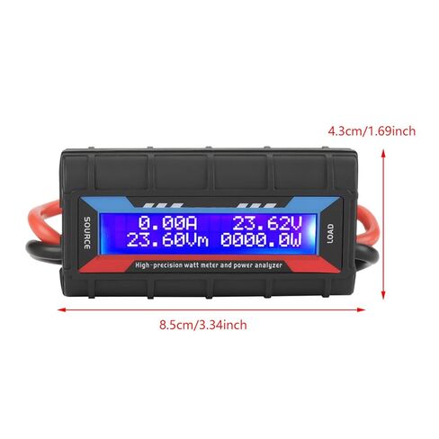 Zerone RC Power Tester ، Digital LCD Display Voltage AMP Meter 8V-60V High Watt Meter لطائرة RC Model (130A) in Saudi Arabia