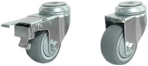 1 قطعة 3 بوصة 4 بوصة ثقب أعلى من المطاط الصناعي العجلات العجلة عجلة صامتة (ثقب أعلى عجلة عالمية ، 3 بوصات) in Kuwait