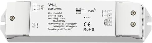 LED وحدة التحكم V1-L DC12V-48V 1 قناة PWM RF 2.4 جيجا هرتز التحكم اللاسلكي التحكم عن بُعد مصابيح LED LED Single in Saudi Arabia