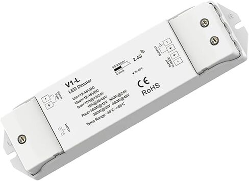 LED وحدة التحكم V1-L DC12V-48V 1 قناة PWM RF 2.4 جيجا هرتز التحكم اللاسلكي التحكم عن بُعد مصابيح LED LED Single in Saudi Arabia