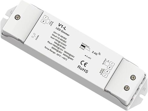 LED وحدة التحكم V1-L DC12V-48V 1 قناة PWM RF 2.4 جيجا هرتز التحكم اللاسلكي التحكم عن بُعد مصابيح LED LED Single in Saudi Arabia