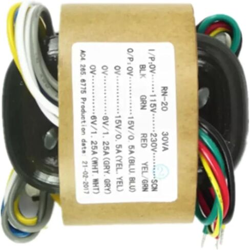 1pc 30va 30w 15v *2 + 6v *2 r-core محول لـ preamp dac amp diy in Saudi Arabia