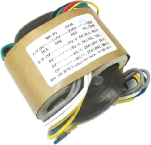 1pc 30va 30w 15v *2 + 6v *2 r-core محول لـ preamp dac amp diy in Saudi Arabia