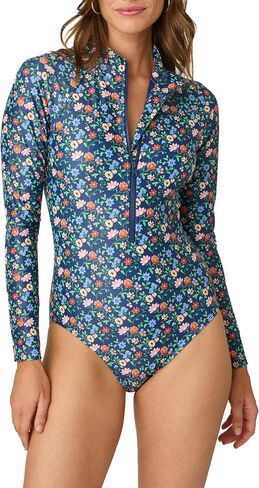 Shoshanna Women's Santana Floral Long Sleeve Rashguard in Saudi Arabia