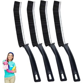 Window Track Cleaning Brush with Hidden Scraper for Sliding Door and Window Tracks, Shutters, Kitchen Sink Cleaning in Kuwait