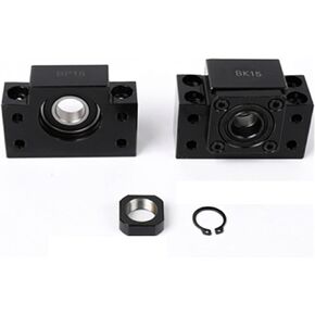 BKBF10/BKBF12/BKBF15/BKBF17BK20BF20/BKBF25/BKBF30/BKBF35 Screw Support Bracket Fixed Linear Bearing for Ball Screw SFU(BF12) in Saudi Arabia