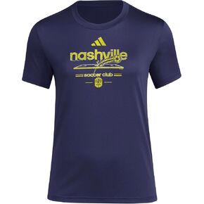 Adidas Women's Nashville SC Vintage World Pre-Game Short Sleeve T-Shirt in Kuwait