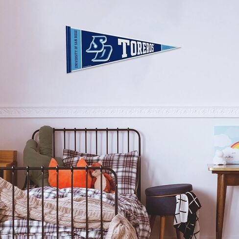 Rico Industries NCAA San Diego Toreros 12" x 30" Felt Wall Décor Pennant - Great for Home/Bed Room/Man Cave Décor in Saudi Arabia