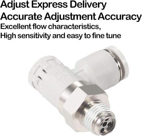 Pneumatic Connector Cylinder Throttle Valve Push Lock Connector PTL4-01A-M/6-01A Pneumatic Speed Control Valve 1Pcs(PTL6-01A) in Saudi Arabia