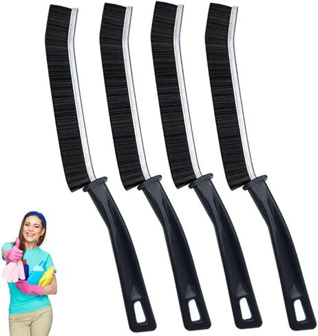Window Track Cleaning Brush with Hidden Scraper for Sliding Door and Window Tracks, Shutters, Kitchen Sink Cleaning in Kuwait