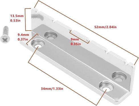 6 Strings Guitar Metal Slotted Nut Compatible with Lap Steel Guitar Compatible with Acoustic Guitar Black in Saudi Arabia
