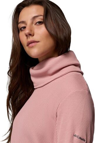 Columbia Women's Holly Hideaway Waffle Cowl Neck Pullover in Saudi Arabia