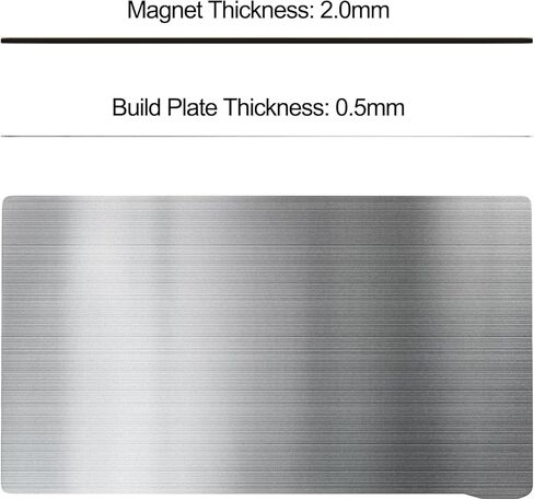 Resin 3D Printer Build Plate for Elegoo Mars 2 Pro / Mars 2 / Mars 4 DLP ، Nova 3D Pene 4 ، 2pcs spring Steel Sheet Feathible and 1pcs base magnetic form in Kuwait