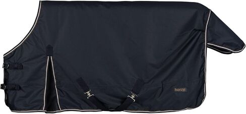 HORZE Pony Glasgow Light Weight Turnout Blanket 100g - Dark Blue - 49 in in Saudi Arabia